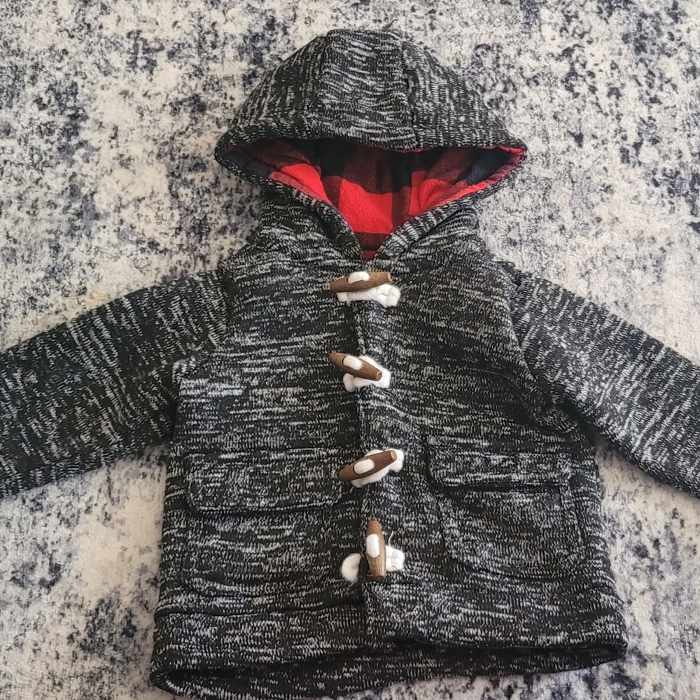 Carter's Black and Red Toggle Jacket